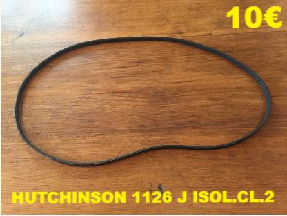 COURROIE LAVE-LINGE  : HUTCHINSON 1126 J ISOL.CL.2
