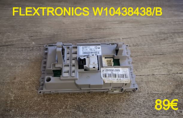 CARTE DE COMMANDE LAVE-LINGE : FLEXTRONICS W10438438/B