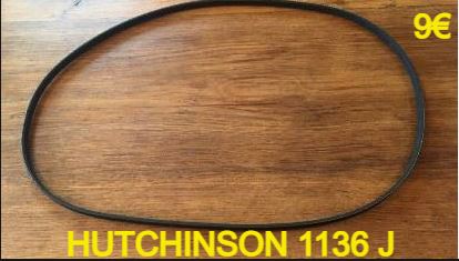COURROIE LAVE-LINGE : HUTCHINSON 1136J