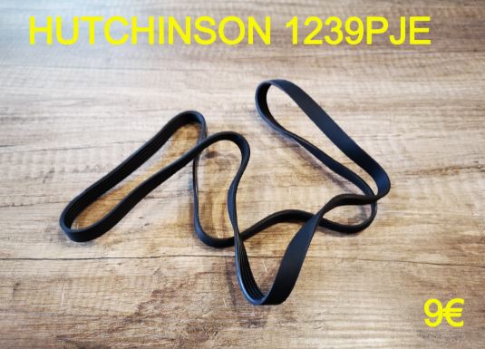 COURROIE LAVE-LINGE : HUTCHINSON 1239PJE