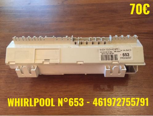 CARTE DE PUISSANCE LAVE-VAISSELLE : WHIRLPOOL N°653 - 461972755791