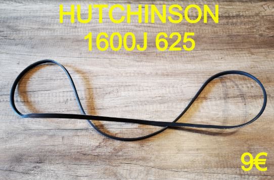 COURROIE LAVE-LINGE : HUTCHINSON 1600J625