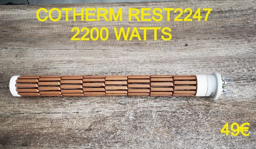 RÉSISTANCE CHAUFFE-EAU : COTHERM REST2247 2200 WATTS 