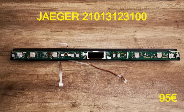 CARTE CLAVIER PLAQUE VITROCÉRAMIQUE : JAEGER 21013123100