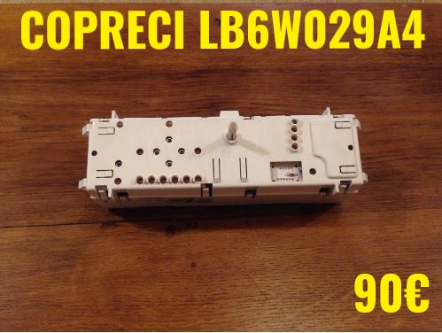 CARTE DE COMMANDE LAVE-LINGE : COPRECI LB6W029A4
