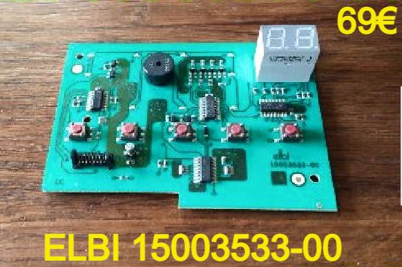 CARTE DE COMMANDE LAVE-VAISSELLE : ELBI 15003533-00