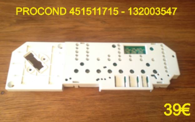 CARTE DE COMMANDE LAVE-LINGE : PROCOND 451511715 - 132003547