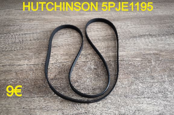 COURROIE LAVE-LINGE : HUTCHINSON 5PJE1195