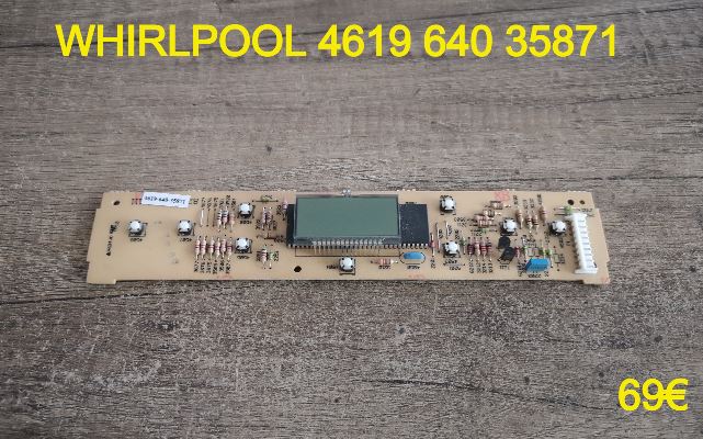 AFFICHEUR DE FOUR MICRO-ONDES : WHIRLPOOL 461964035871
