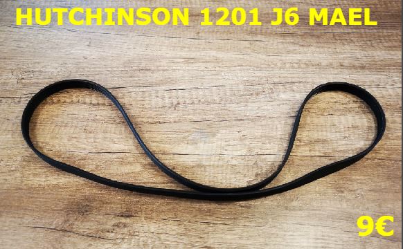 COURROIE LAVE-LINGE : HUTCHINSON 1201 J6 MAEL