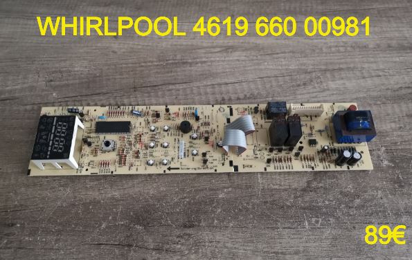 AFFICHEUR DE FOUR MICRO-ONDES : WHIRLPOOL 461966000981