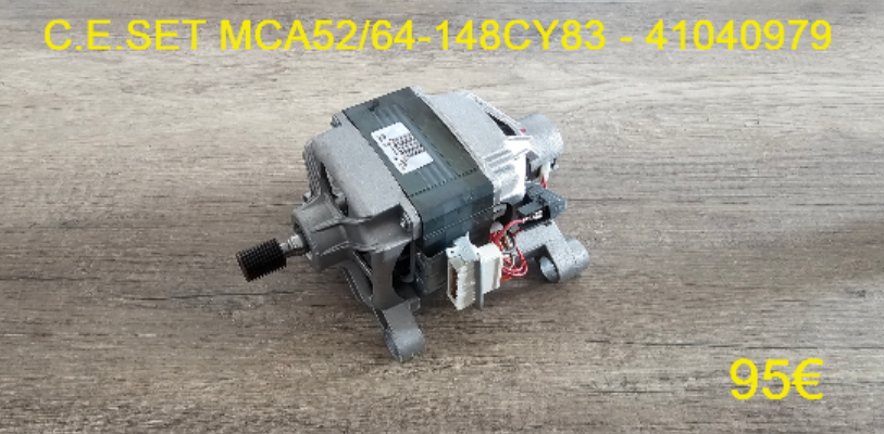 MOTEUR LAVE-LINGE : C.E.SET MCA52/64-148CY83 - 41040979