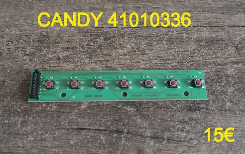 CARTE DE COMMANDE LAVE-VAISSELLE : CANDY 41010336