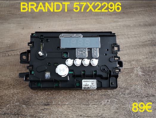CARTE DE COMMANDE LAVE-LINGE : BRANDT 57X2296