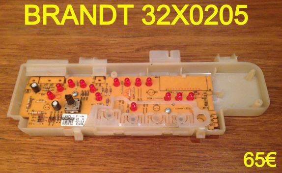 CARTE DE COMMANDE LAVE-VAISSELLE : BRANDT 32X0205