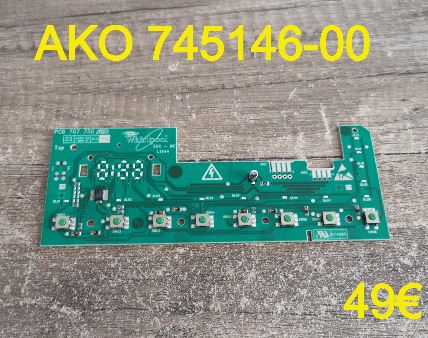 CARTE DE COMMANDE LAVE-LINGE : AKO 745146-00
