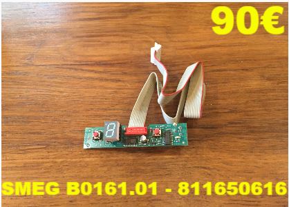 CARTE DE COMMANDE LAVE-VAISSELLE : SMEG B0161.01 - 811650616