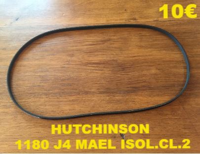 COURROIE LAVE-LINGE : HUTCHINSON 1180 J4 MAEL ISOL.CL.2