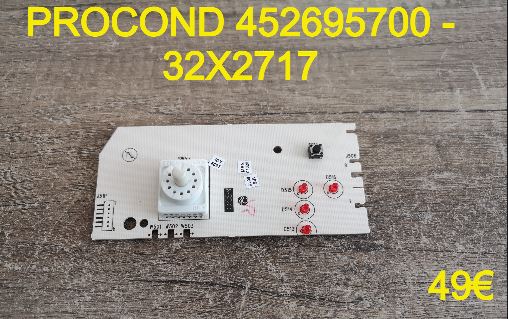 CARTE DE COMMANDE LAVE-VAISSELLE : PROCOND 452695700 - 32X2717
