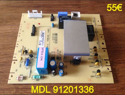CARTE DE PUISSANCE LAVE-LINGE : MDL 91201336