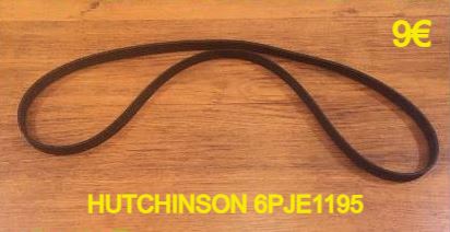 COURROIE LAVE-LINGE : HUTCHINSON 6PJE1195