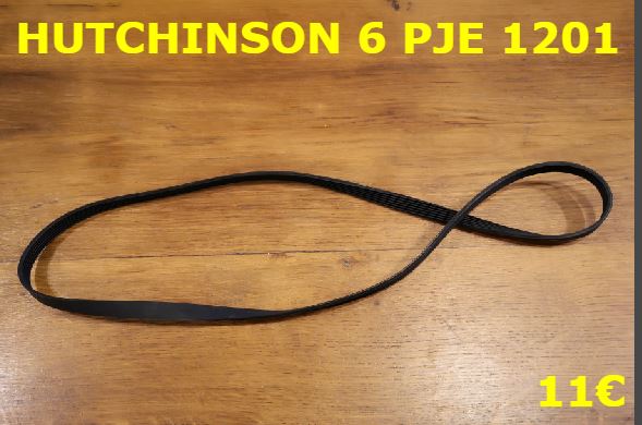 COURROIE LAVE-LINGE : HUTCHINSON 6PJE1201
