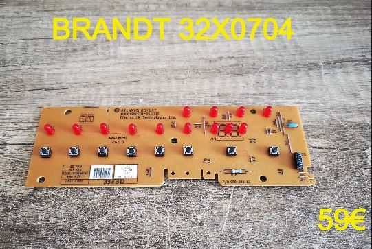 CARTE DE COMMANDE LAVE-VAISSELLE : BRANDT 32X0704