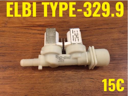 ÉLECTROVANNE 1 VOIE SORTIE DROITE : ELBI TYPE-329.9