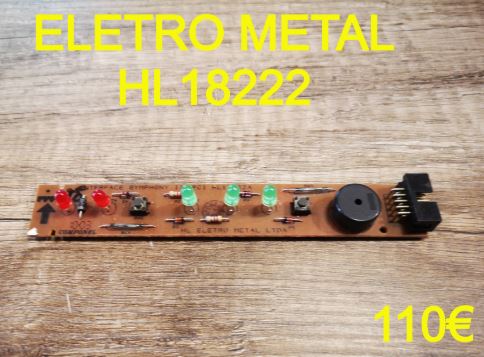 CARTE DE COMMANDE FRIGO : ELETRO METAL HL18222