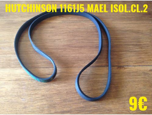 COURROIE LAVE-LINGE  : HUTCHINSON 1161J5 MAEL ISOL.CL.2
