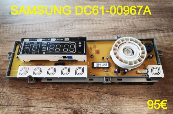 CARTE DE COMMANDE LAVE-LINGE : SAMSUNG DC61-00967A