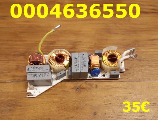 CARTE FILTRE PLAQUE VITROCÉRAMIQUE : 0004636550