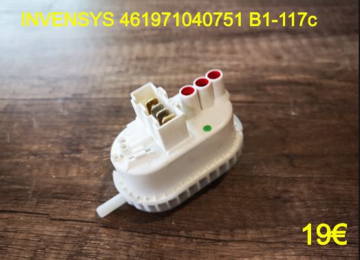 PRESSOSTAT : INVENSYS 461971040751 B1-117c