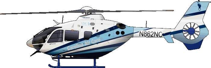 EC135 Carolina Air Care Rescue Luftrettung N862NC