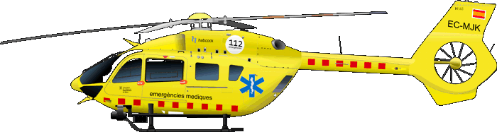 H145-T2 Emergències Mediques rescat aeri catalunya Luftrettung Katalonien
