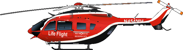 Eurocopter EC 145 C-2 Memorial Hermann Life Flight Luftrettung BK 117 C-2 N454MH