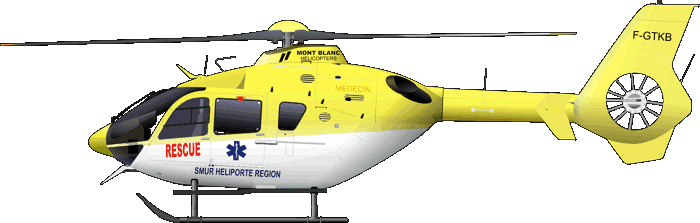 EC135 Mont Blanc Helicopteres SMUR F-GTKB
