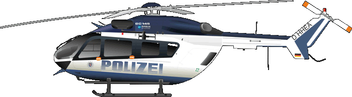 Eurocopter EC145C-2 Polizei Hessen BK117C-2 Polizeihubschrauber D-HHEA