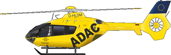 EC 135-P2 ADAC Luftrettung D-HLDM Christoph EC135 Rettungshubschrauber