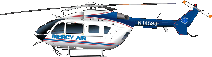 Eurocopter EC145C-2 Mercy Air California USA N145SJ Luftrettung MBB BK117C-2
