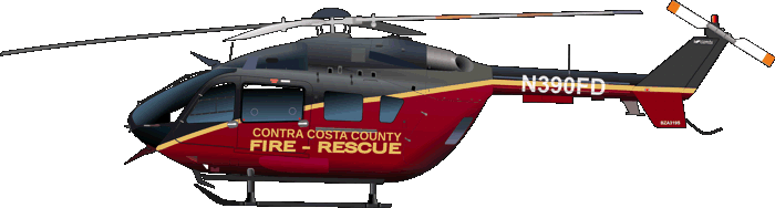 MBB BK117C-2 EC145C-2 Contra Costa County Fire Rescue N390FD