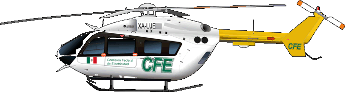 Eurocopter EC145C-2 Comision Federal de Electricidad Mexico Mexiko BK117C-2 XA-UJE