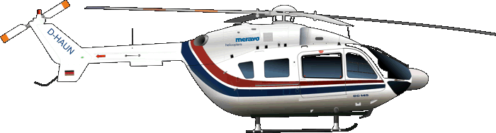 EC 145 C-2 Meravo Luftreederei Fluggesellschaft Helicopters D-HAUN