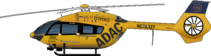 Airbus Helicopters H145-T2 Rettungshubschrauber ADAC Luftrettung BK 117D-2