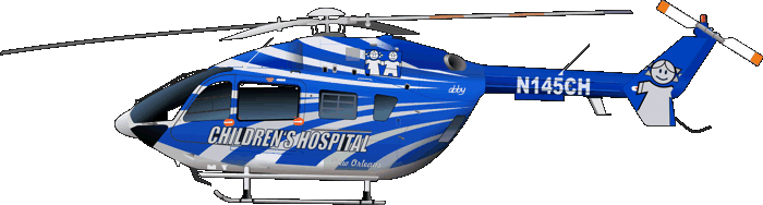Eurocopter MBB BK117C-2 Children's Hospital New Orleans Air Rescue N145CH Luftrettung