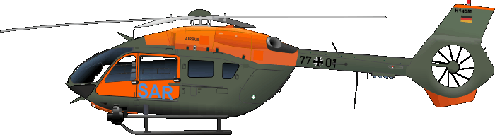 Airbus Helicopters BK 117D-2 Leichter Unterstützungshubschrauber LUH SAR H145-T2 Deutsches Heer German Army Rettungshubschrauber