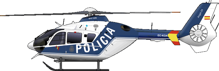 Eurocopter EC-135 Policia de España Spain Police Polizei Spanien EC-KOA