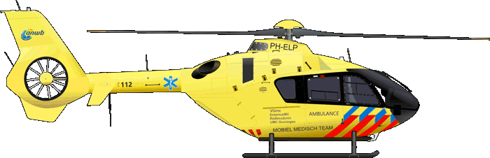 EC 135 T2 ANWB Medical Air Assistance Team Luftrettung Niederlande PH-ELP