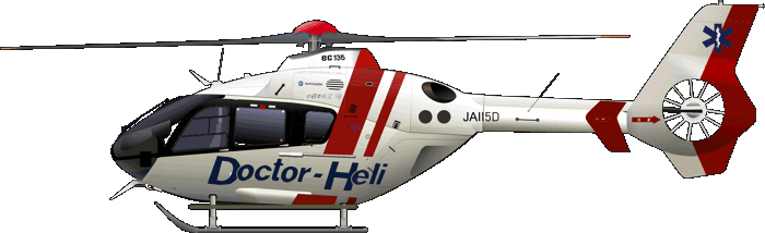 Eurocopter EC135P2 Nakanihon Air Service なかにほん航空 Luftrettung Japan DoctorHeli JA115D