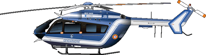 Eurocopter EC145C-2 Gendarmerie Nationale France BK-117C-2 Polizei Frankreich